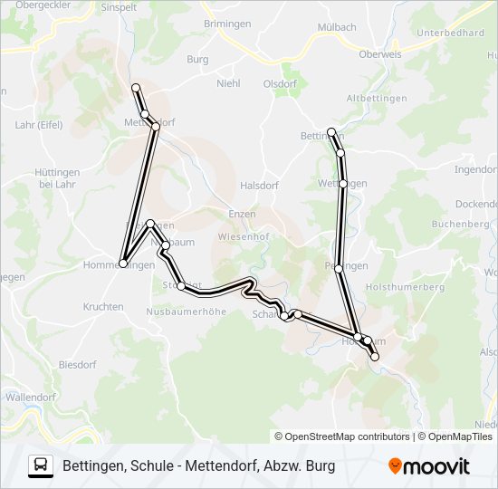 429 RUFBUS Bus Line Map