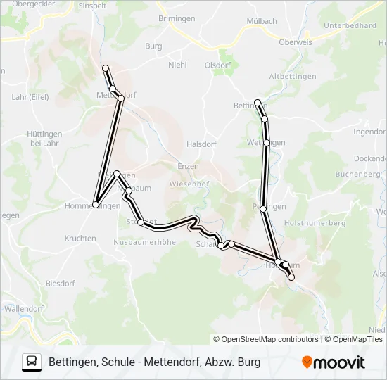 429 RUFBUS Bus Line Map