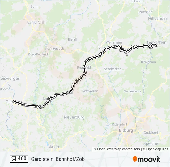 460 Bus Line Map