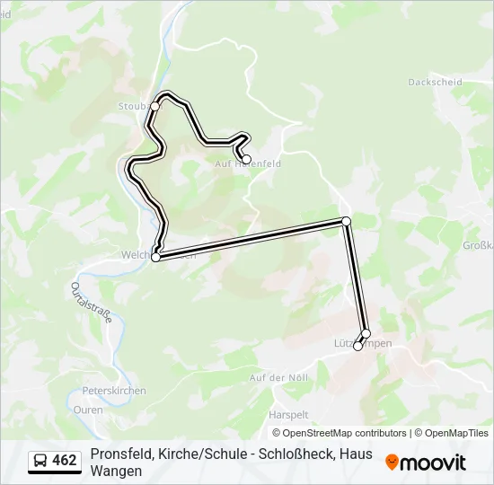 462 Bus Line Map