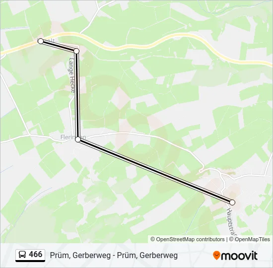 466 Bus Line Map