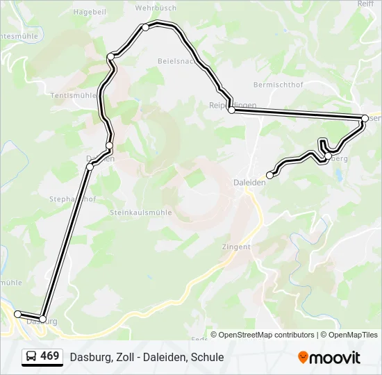 469 Bus Line Map