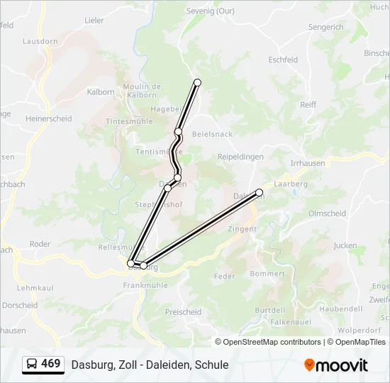 469 Bus Line Map
