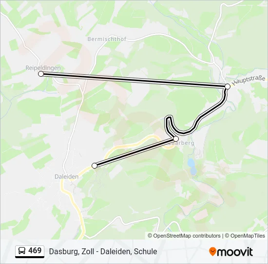 469 Bus Line Map
