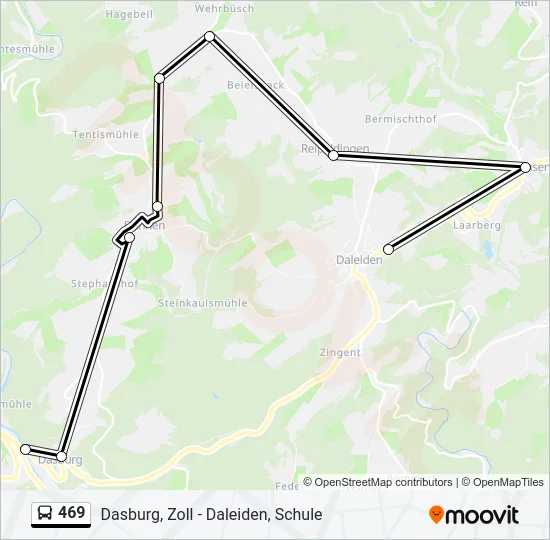 469 Bus Line Map