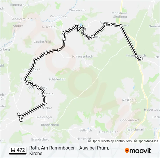 472 Bus Line Map