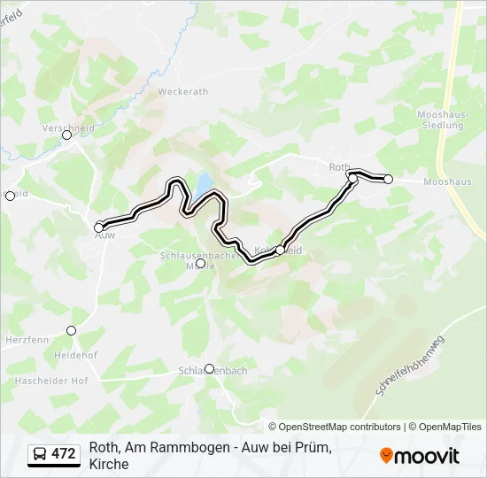 472 Bus Line Map