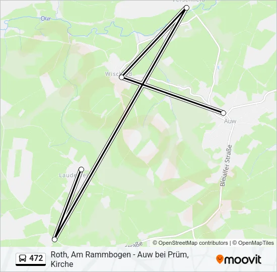 472 Bus Line Map