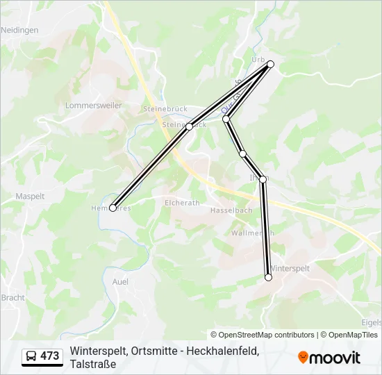 473 Bus Line Map