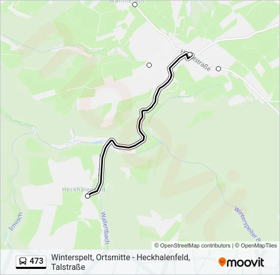 473 Bus Line Map