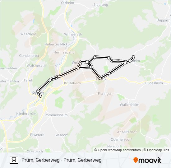 466 RUFBUS Bus Line Map