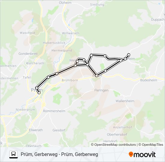 466 RUFBUS Bus Line Map