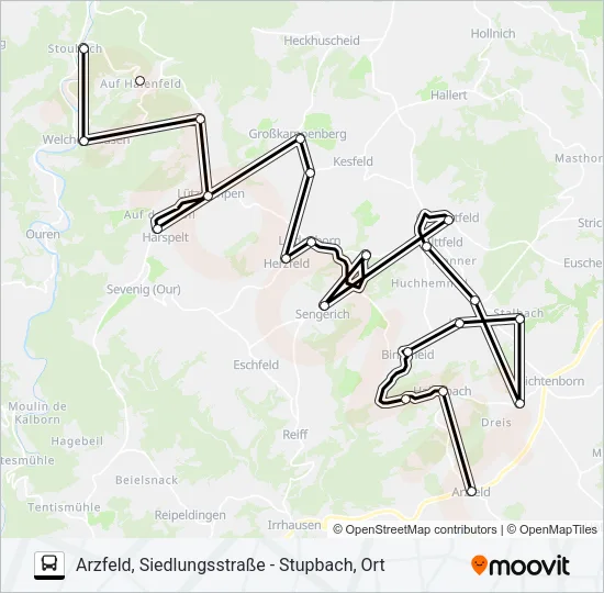 485 RUFBUS Bus Line Map