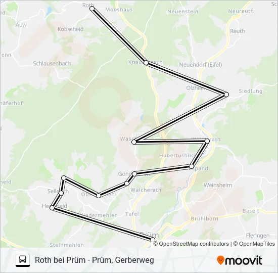 486 RUFBUS Bus Line Map