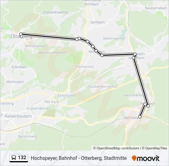 132 Bus Line Map
