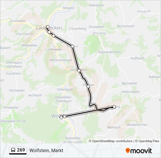 269 Bus Line Map