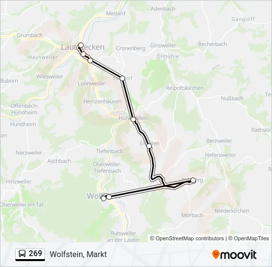 269 Bus Line Map