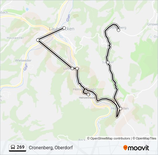 269 Bus Line Map