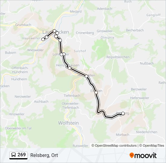 269 Bus Line Map