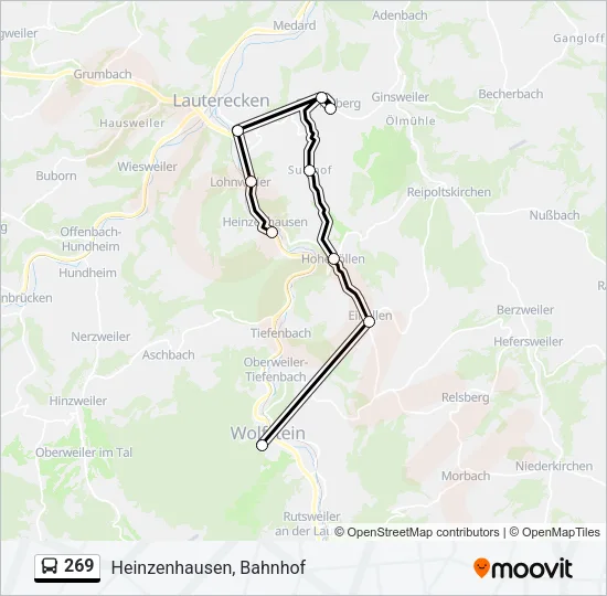 269 Bus Line Map