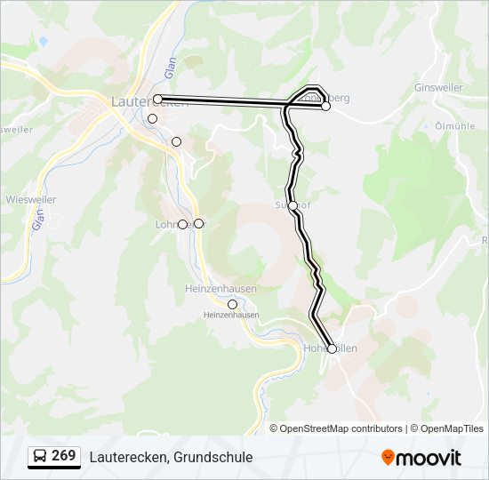 269 Bus Line Map