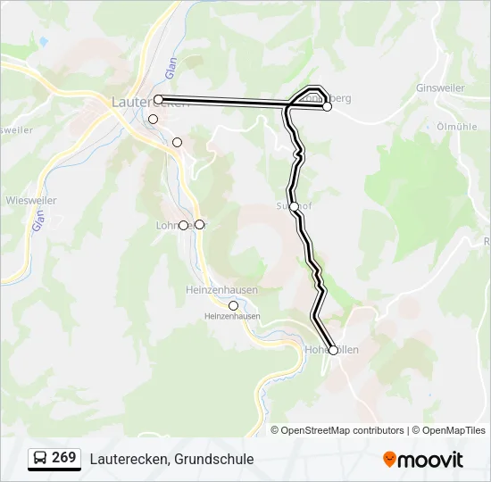 269 Bus Line Map