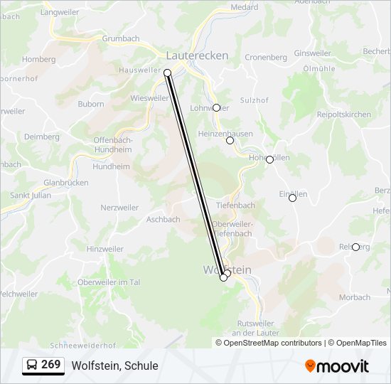 269 Bus Line Map