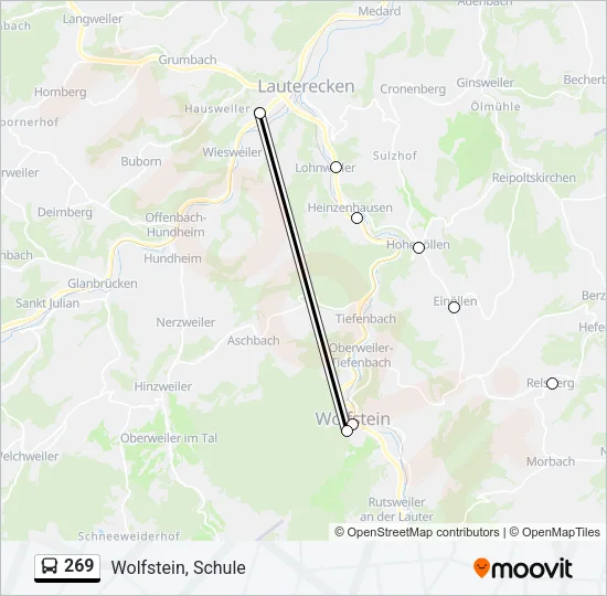 269 Bus Line Map
