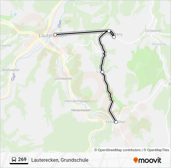 269 Bus Line Map