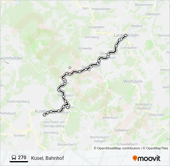 270 Bus Line Map