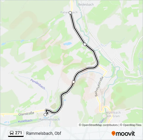 271 Bus Line Map