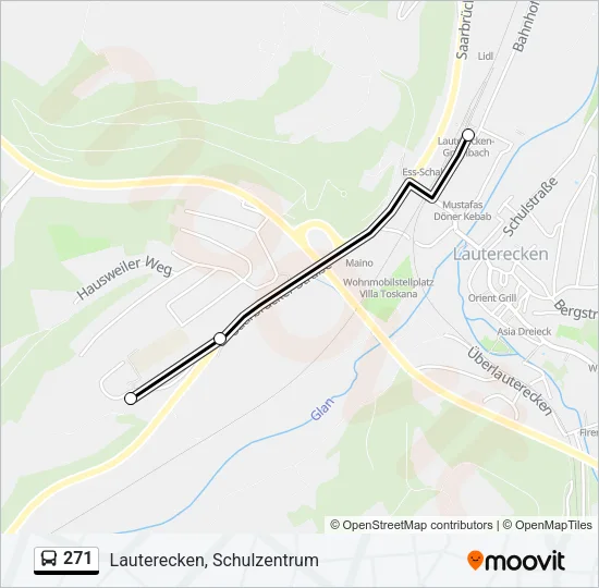 271 Bus Line Map