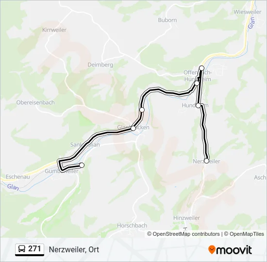 271 Bus Line Map