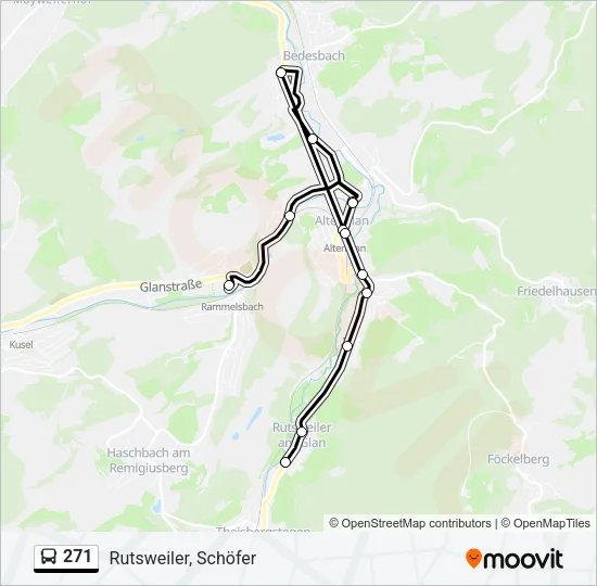 271 Bus Line Map