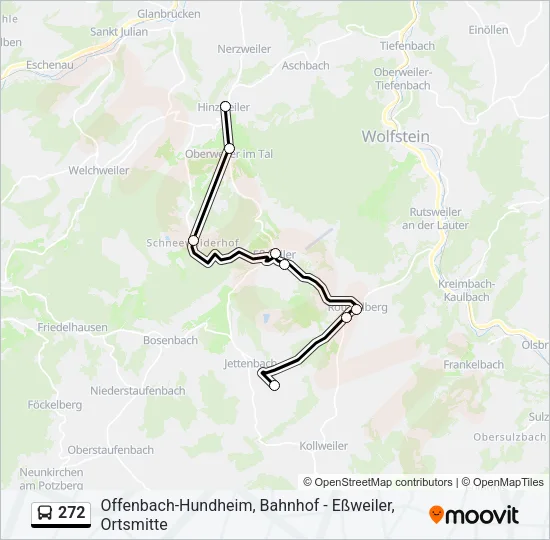 272 Bus Line Map