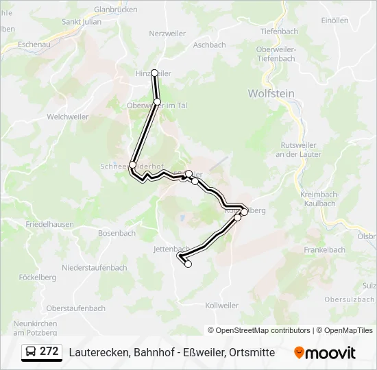 272 Bus Line Map