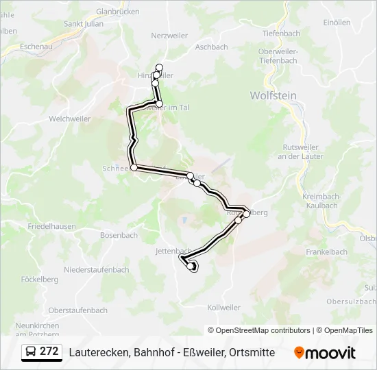 272 Bus Line Map