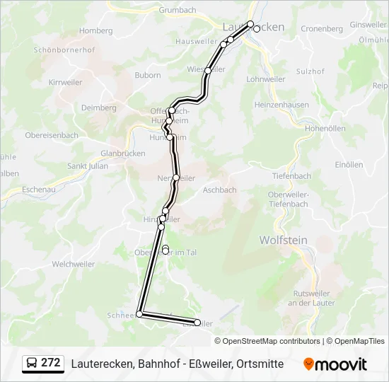 272 Bus Line Map