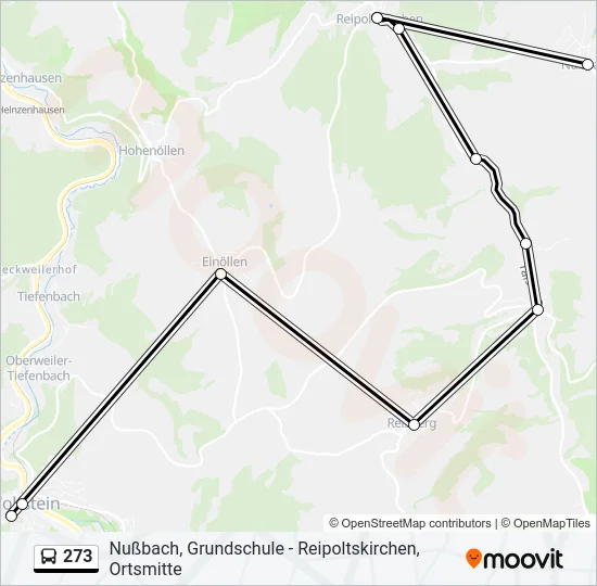 273 Bus Line Map