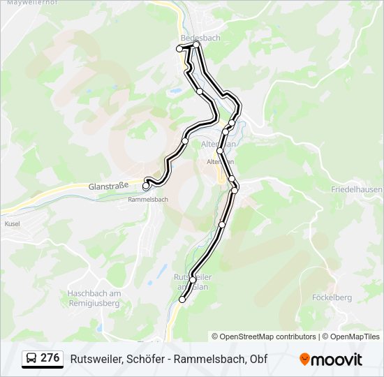 276 Bus Line Map