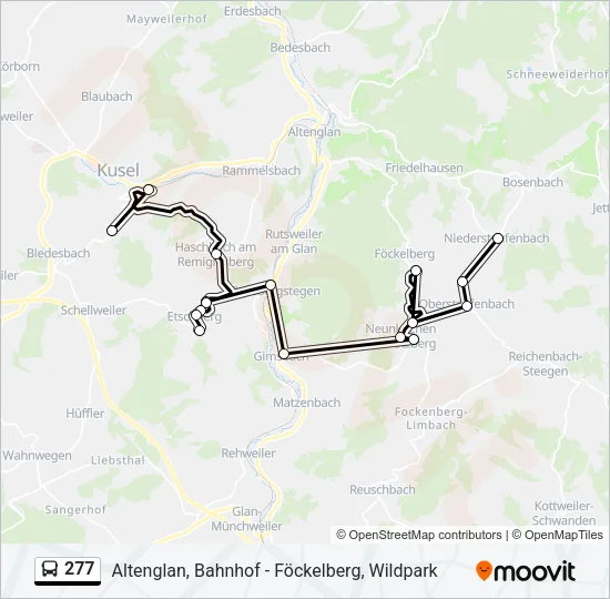277 Bus Line Map