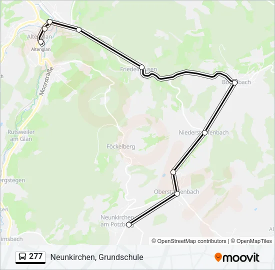 277 Bus Line Map