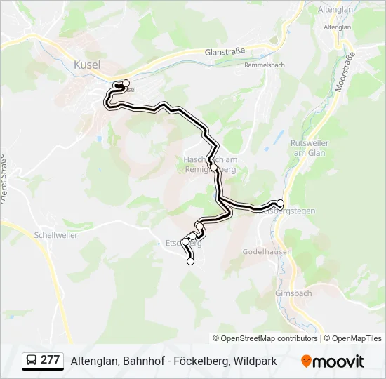 277 Bus Line Map