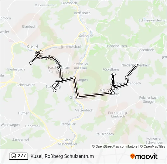 277 Bus Line Map