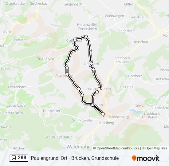 288 Bus Line Map