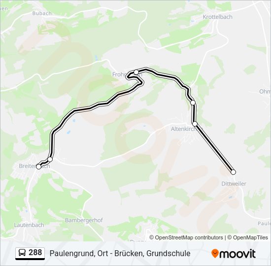 288 Bus Line Map