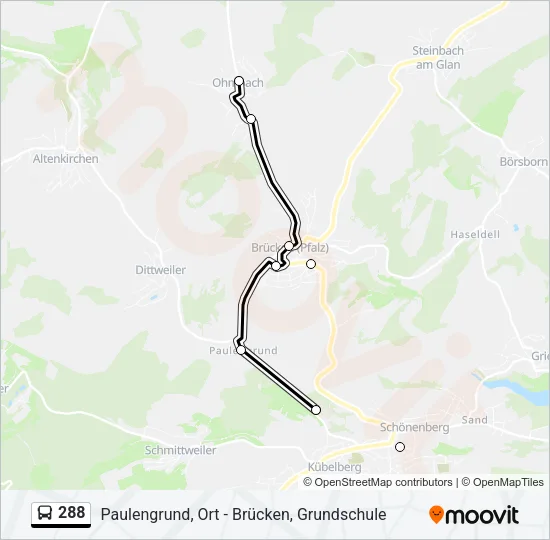 288 Bus Line Map
