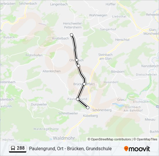 288 Bus Line Map