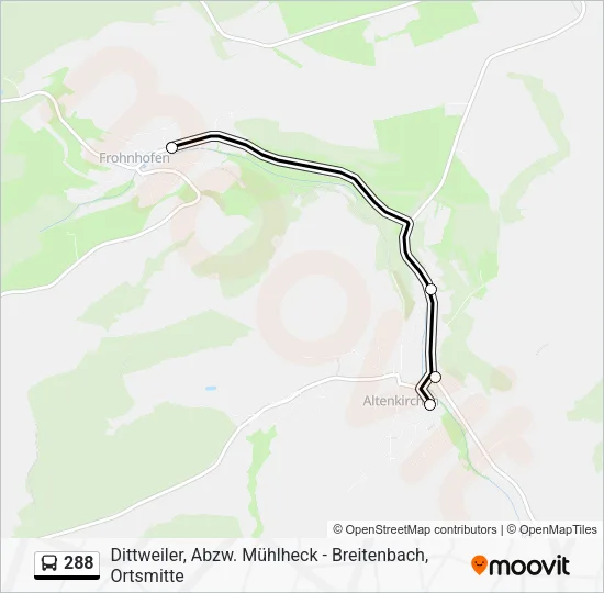 288 Bus Line Map