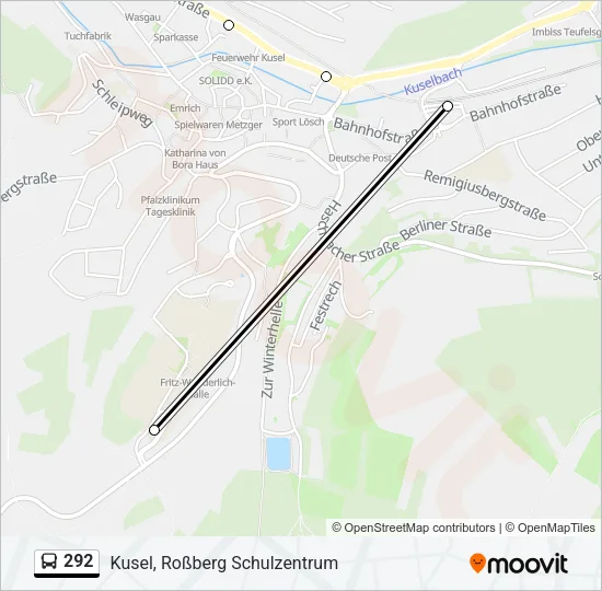 292 Bus Line Map
